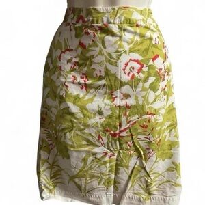 Evan-Picone | Floral Cotton A-Line Skirt – Size 6